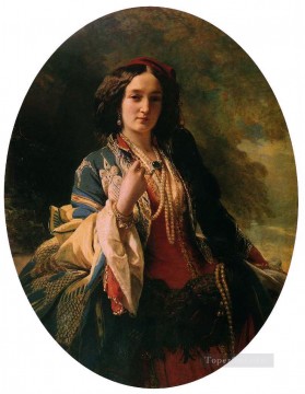 Katarzyna Branicka Condesa Potocka retrato de la realeza Franz Xaver Winterhalter Pinturas al óleo